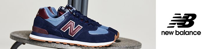 New Balance Schuhe sind auf einem Stuhl platziert